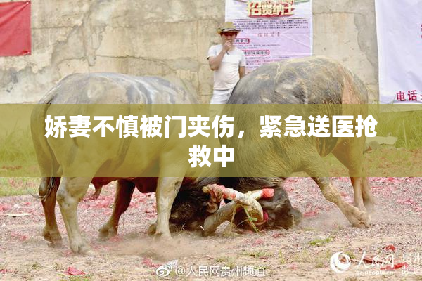 娇妻不慎被门夹伤，紧急送医抢救中