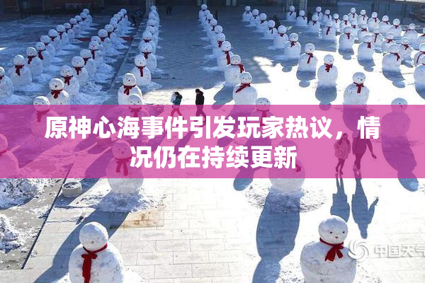 原神心海事件引发玩家热议，情况仍在持续更新