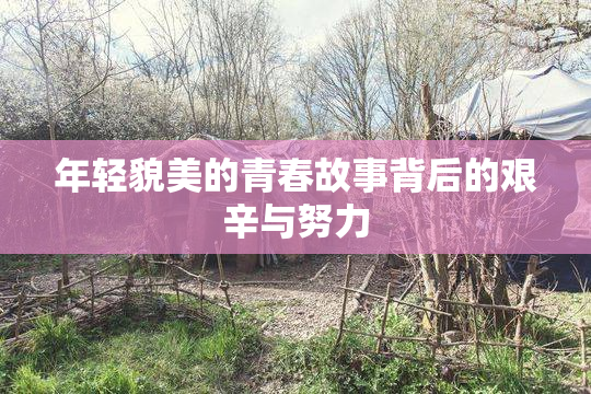 年轻貌美的青春故事背后的艰辛与努力