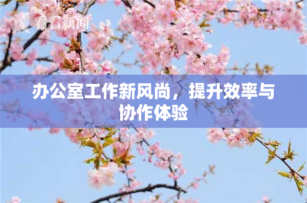 办公室工作新风尚，提升效率与协作体验