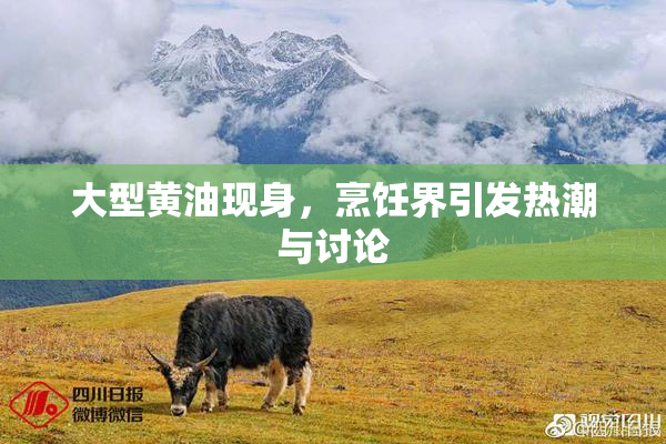 大型黄油现身，烹饪界引发热潮与讨论