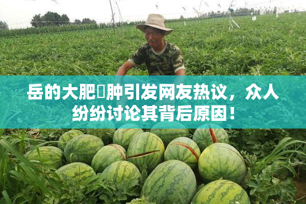 岳的大肥坹肿引发网友热议，众人纷纷讨论其背后原因！