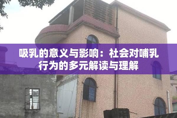 吸乳的意义与影响：社会对哺乳行为的多元解读与理解