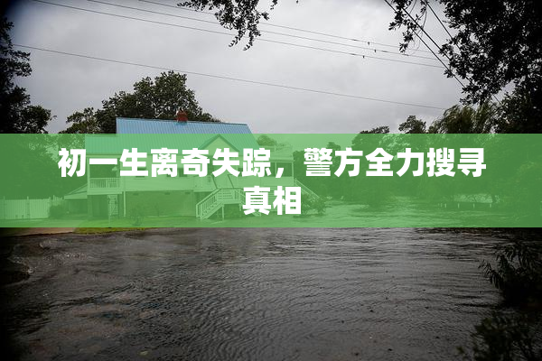 初一生离奇失踪，警方全力搜寻真相