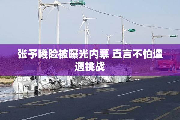 张予曦险被曝光内幕 直言不怕遭遇挑战