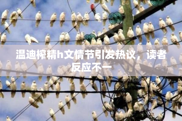 温迪榨精h文情节引发热议，读者反应不一