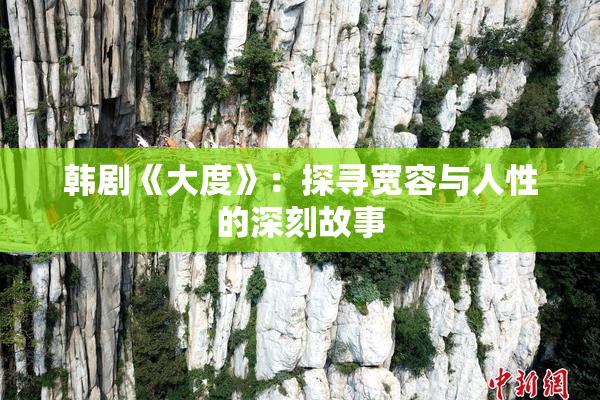 韩剧《大度》：探寻宽容与人性的深刻故事