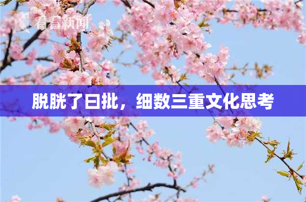 脱胱了曰批，细数三重文化思考