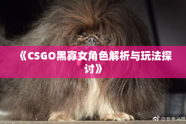 《CSGO黑寡女角色解析与玩法探讨》