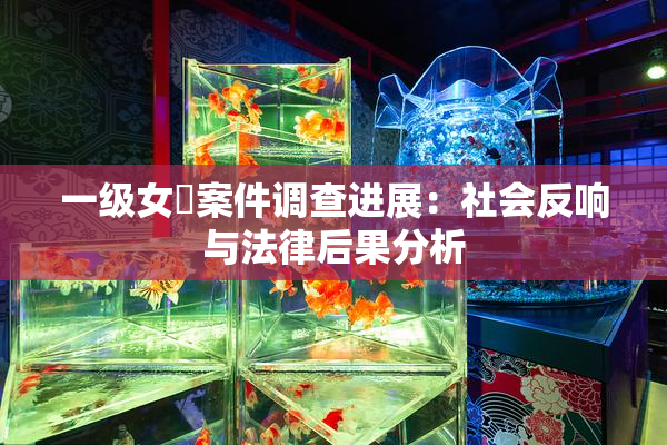一级女婬案件调查进展：社会反响与法律后果分析