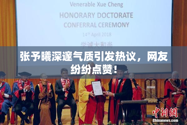 张予曦深邃气质引发热议，网友纷纷点赞！