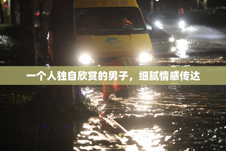 一个人独自欣赏的男子，细腻情感传达