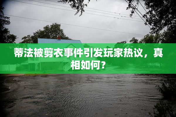 蒂法被剪衣事件引发玩家热议，真相如何？