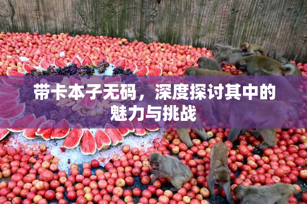 带卡本子无码，深度探讨其中的魅力与挑战