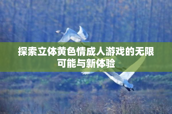 探索立体黄色情成人游戏的无限可能与新体验