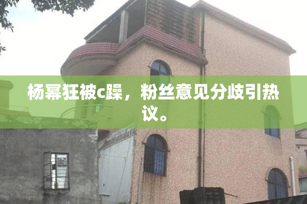 杨幂狂被c躁，粉丝意见分歧引热议。
