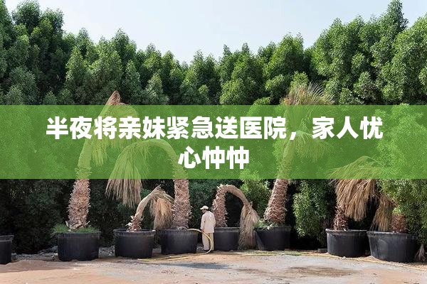 半夜将亲妹紧急送医院，家人忧心忡忡