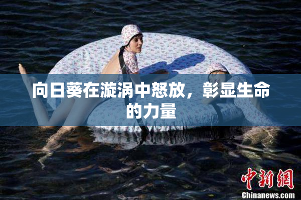 向日葵在漩涡中怒放，彰显生命的力量