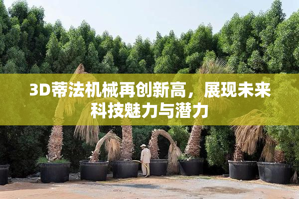 3D蒂法机械再创新高，展现未来科技魅力与潜力