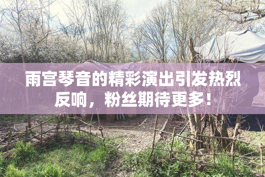 雨宫琴音的精彩演出引发热烈反响，粉丝期待更多！