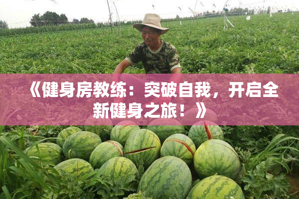 《健身房教练：突破自我，开启全新健身之旅！》