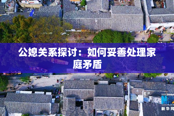 公媳关系探讨：如何妥善处理家庭矛盾