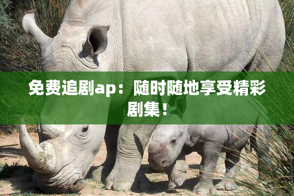免费追剧ap：随时随地享受精彩剧集！