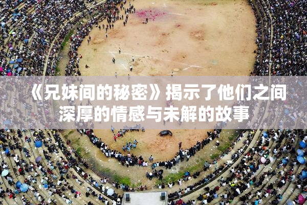 《兄妹间的秘密》揭示了他们之间深厚的情感与未解的故事