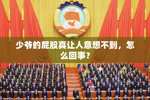 少爷的屁股真让人意想不到，怎么回事？