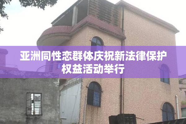 亚洲同性恋群体庆祝新法律保护权益活动举行