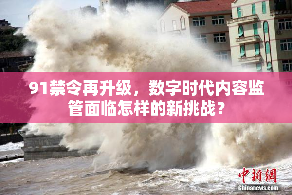 91禁令再升级，数字时代内容监管面临怎样的新挑战？