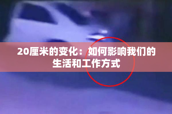 20厘米的变化：如何影响我们的生活和工作方式