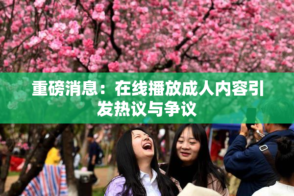 重磅消息：在线播放成人内容引发热议与争议