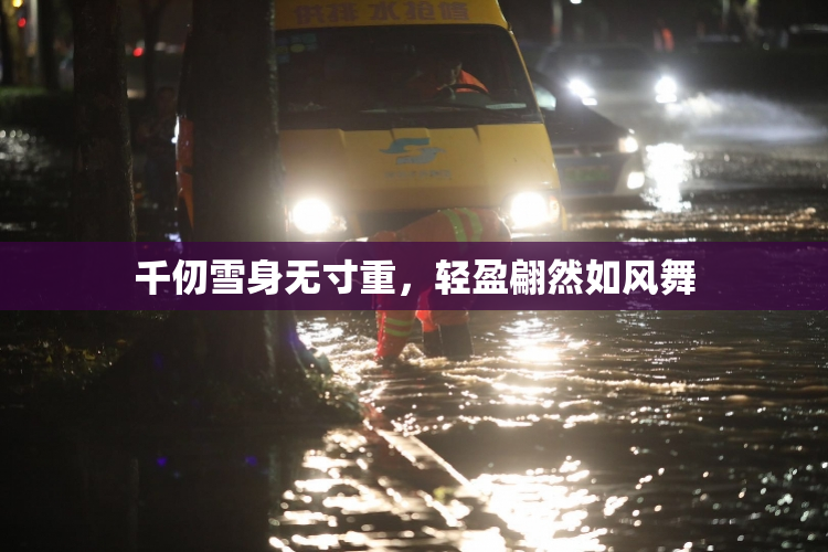 千仞雪身无寸重，轻盈翩然如风舞