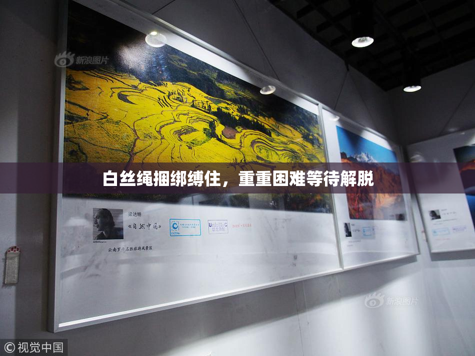 白丝绳捆绑缚住，重重困难等待解脱