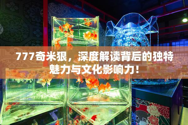 777奇米狠，深度解读背后的独特魅力与文化影响力！