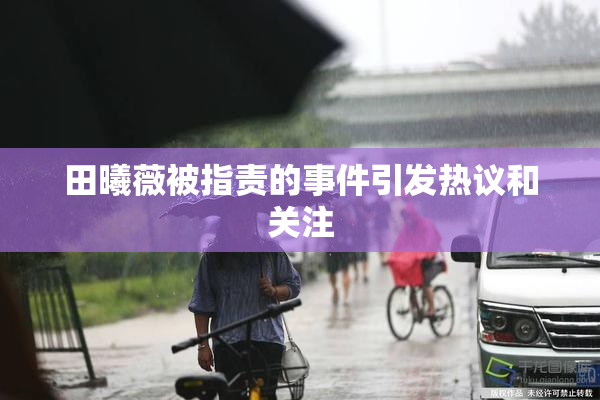田曦薇被指责的事件引发热议和关注