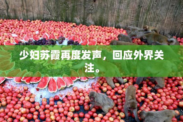 少妇苏霞再度发声，回应外界关注。