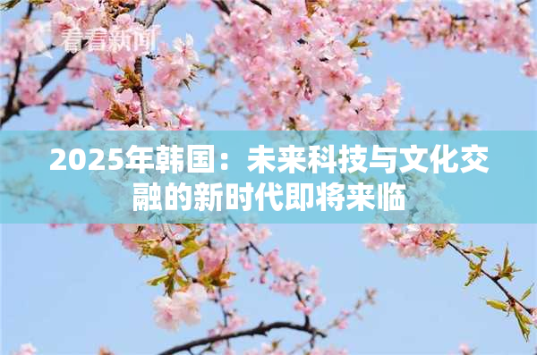 2025年韩国：未来科技与文化交融的新时代即将来临