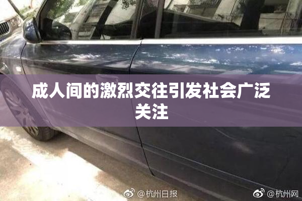 成人间的激烈交往引发社会广泛关注