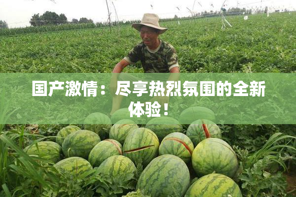 国产激情：尽享热烈氛围的全新体验！