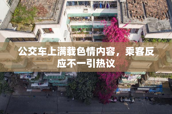 公交车上满载色情内容，乘客反应不一引热议