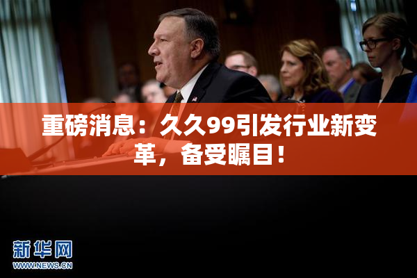 重磅消息：久久99引发行业新变革，备受瞩目！