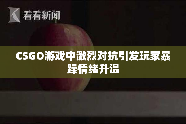 CSGO游戏中激烈对抗引发玩家暴躁情绪升温