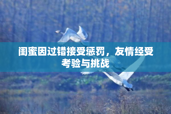 闺蜜因过错接受惩罚，友情经受考验与挑战