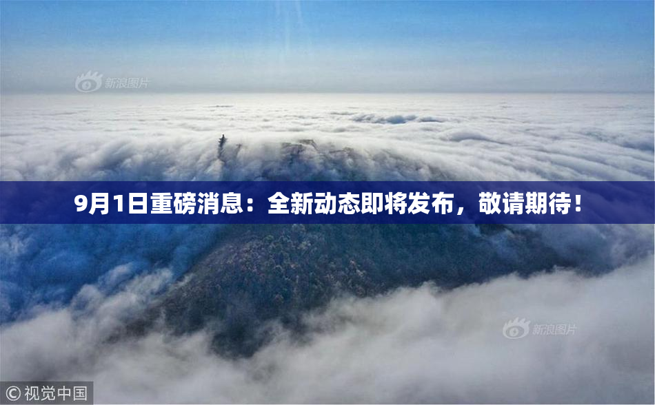 9月1日重磅消息：全新动态即将发布，敬请期待！