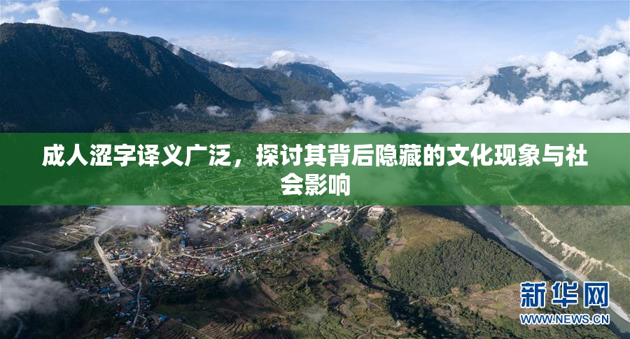 成人涩字译义广泛，探讨其背后隐藏的文化现象与社会影响