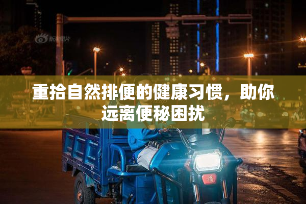 重拾自然排便的健康习惯，助你远离便秘困扰