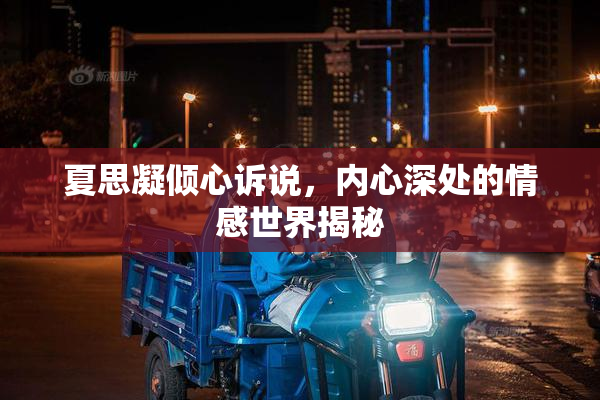 夏思凝倾心诉说，内心深处的情感世界揭秘