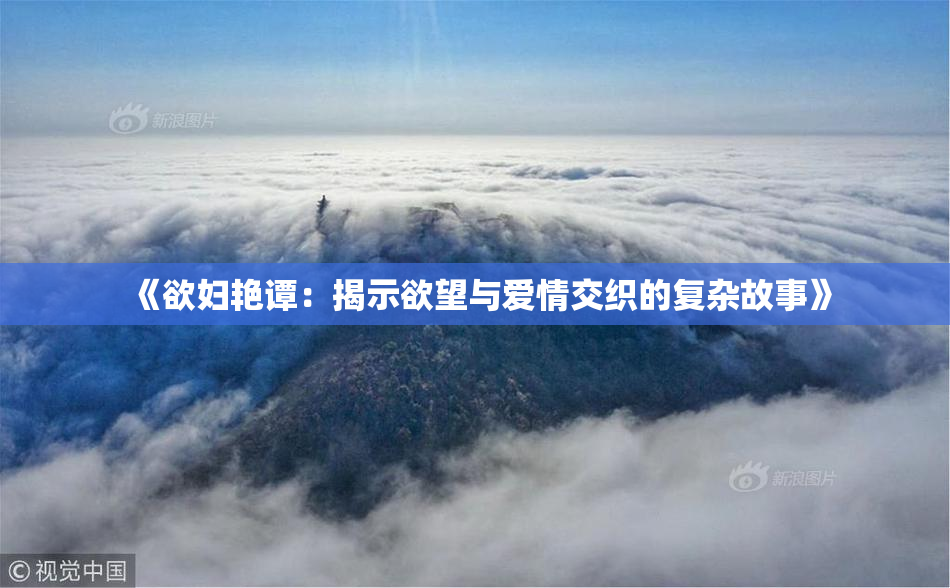 《欲妇艳谭：揭示欲望与爱情交织的复杂故事》